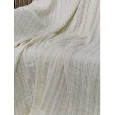 Вязаный плед Sofi de Marko "Джовани" (молоко), 160х220