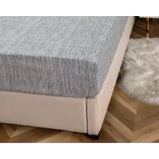 Комплект из простыни на резинке и наволочек Sofi De Marko "Табио (черно-белый)", 160х200+50х70