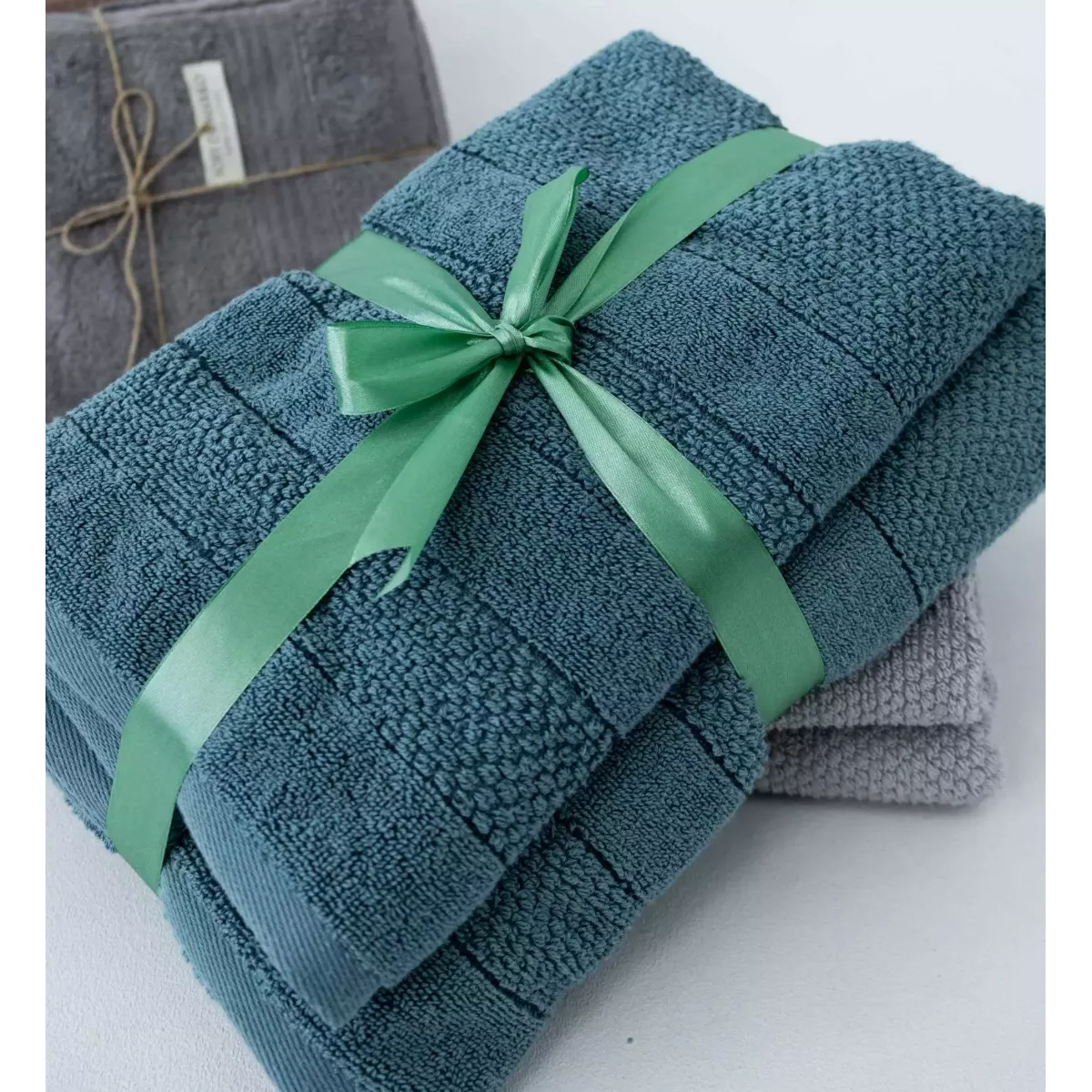 Махровое банное полотенце Verossa “Milano” (пудрово-голубой), 100х150