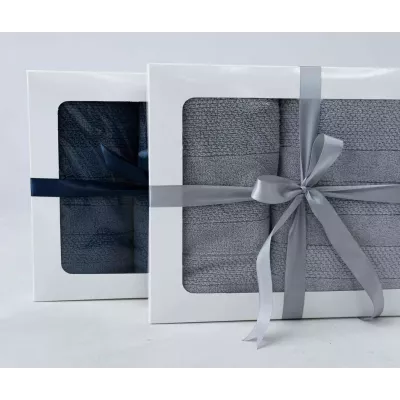 Махровое банное полотенце Verossa “Milano” (пудрово-голубой), 100х150