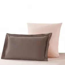 Комплект постельного белья Karteks "Сатин однотонный комбинированный" SK-014, 1.5 спальный