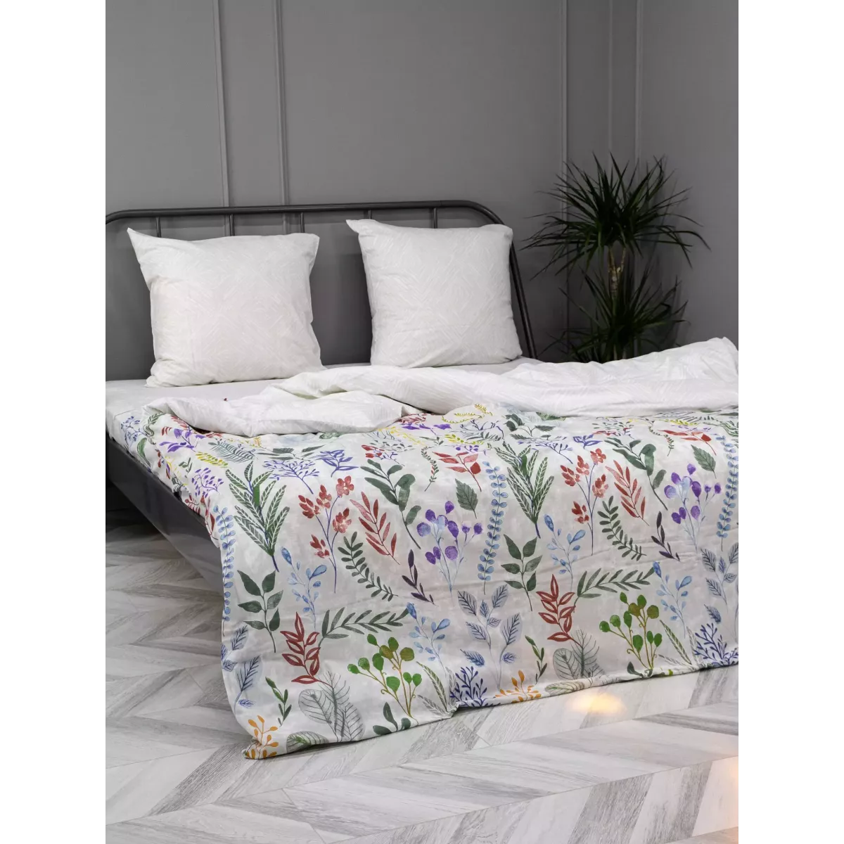 Комплект постельного белья Самойловский текстиль "Гербарий", евро