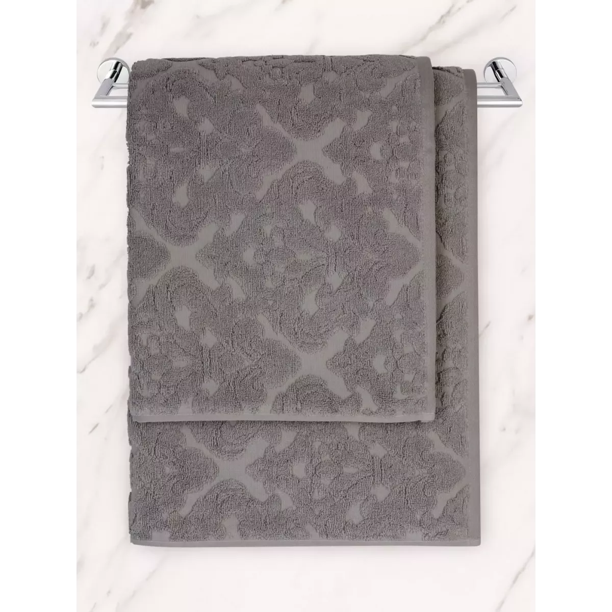 Махровое полотенце Sofi De Marko “Barbara” (серое), 70x140
