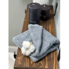 Махровое полотенце Туркмения (серый), 50х90