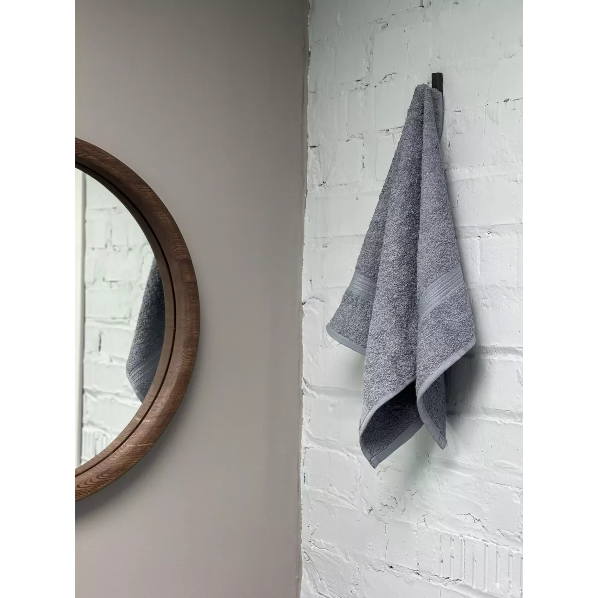 Махровое полотенце Туркмения (серый), 50х90