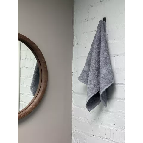 Махровое полотенце Туркмения (серый), 50х90