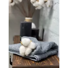 Махровое полотенце Туркмения (серый), 50х90