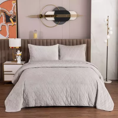 Покрывало Sofi De Marko “Деметра” (светло-серая), 160x220