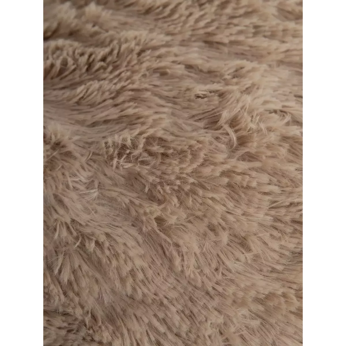 Декоративная меховая наволочка Texrepublic (серо-бежевая), 48х48