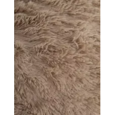 Декоративная меховая наволочка Texrepublic (серо-бежевая), 48х48