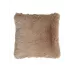 Декоративная меховая наволочка Texrepublic (серо-бежевая), 48х48