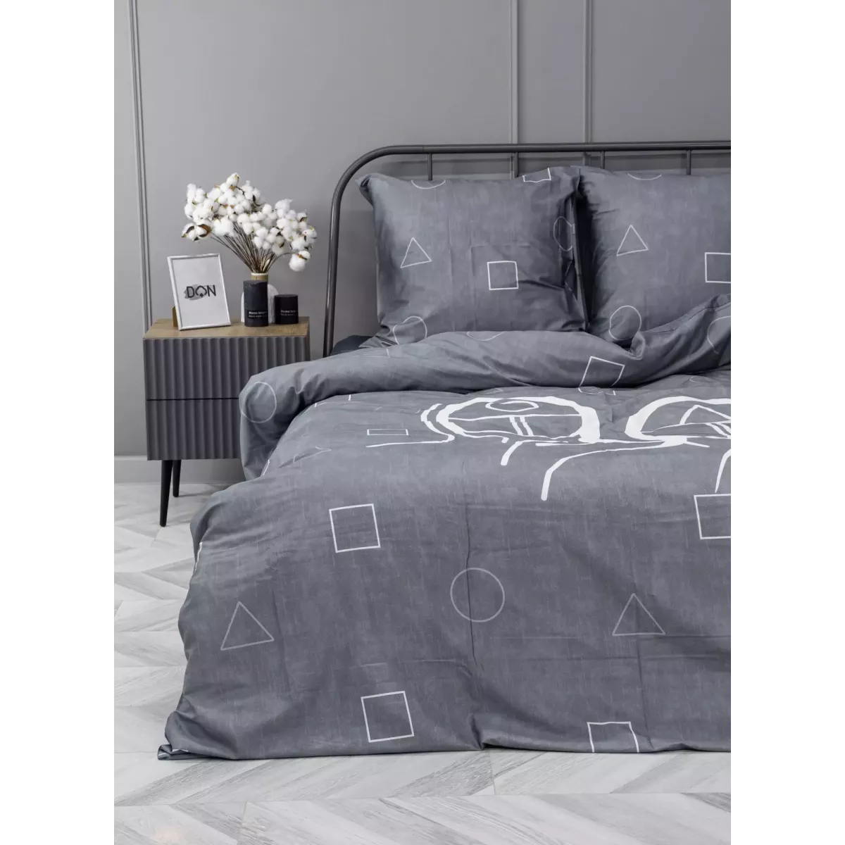 Комплект постельного белья Волшебная ночь Игра в кальмара "I see you" (сатин), евро