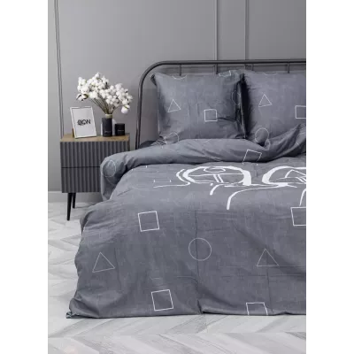 Комплект постельного белья Волшебная ночь Игра в кальмара "I see you" (сатин), евро