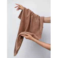 Махровое полотенце DonCotton “Lusso” (мокко), 70х140