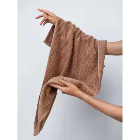 Махровое полотенце DonCotton “Lusso” (мокко), 70х140