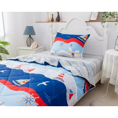Комплект с одеялом Sofi De Marko "Маяки", 1.5 спальный