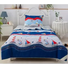 Комплект с одеялом Sofi De Marko "Маяки", 1.5 спальный