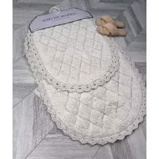 Набор кружевных ковриков для ванной Sofi de Marko “Florence” (крем), 60х100 и 50х70