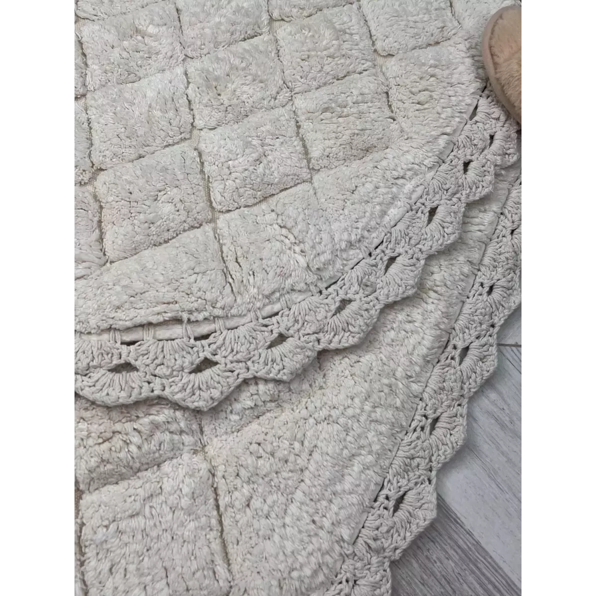 Набор кружевных ковриков для ванной Sofi de Marko “Florence” (крем), 60х100 и 50х70