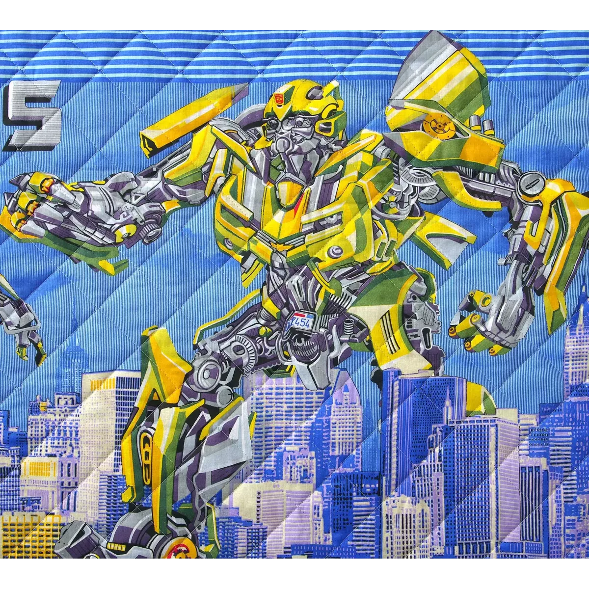 Покрывало стеганое Текс-Дизайн "Трансформеры" (перкаль), 140х210