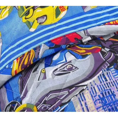 Покрывало стеганое Текс-Дизайн "Трансформеры" (перкаль), 140х210