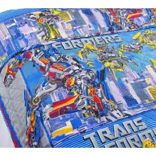 Покрывало стеганое Текс-Дизайн "Трансформеры" (перкаль), 140х210