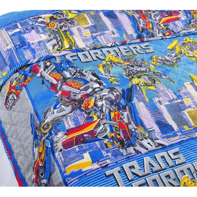 Покрывало стеганое Текс-Дизайн "Трансформеры" (перкаль), 140х210