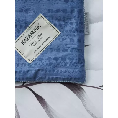 Комплект с одеялом KAZANOV.A Cotton “Софина” (деним жемчуг), евро