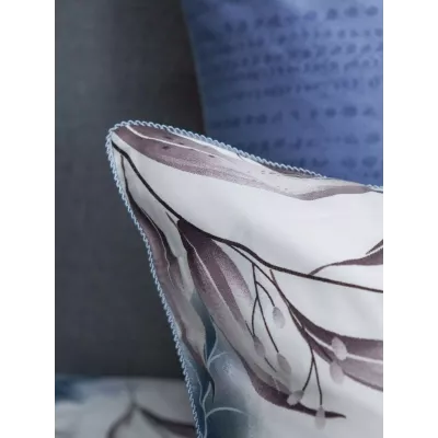 Комплект с одеялом KAZANOV.A Cotton “Софина” (деним жемчуг), евро