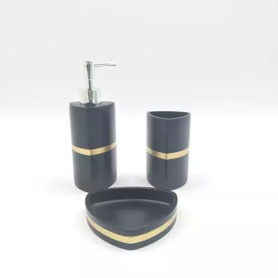 Набор для ванной Sofi de Marko “№55” (чёрный матовый)