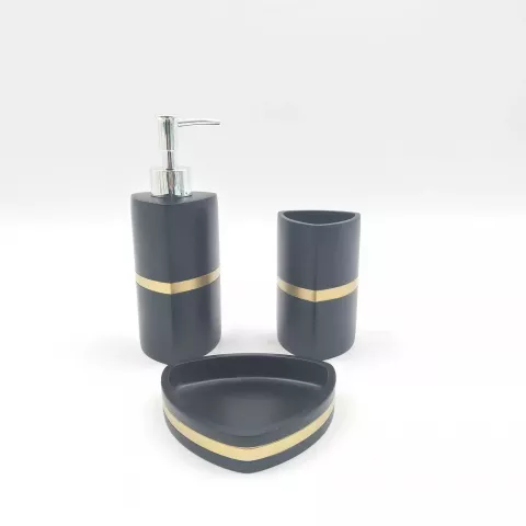 Набор для ванной Sofi de Marko “№55” (чёрный матовый)