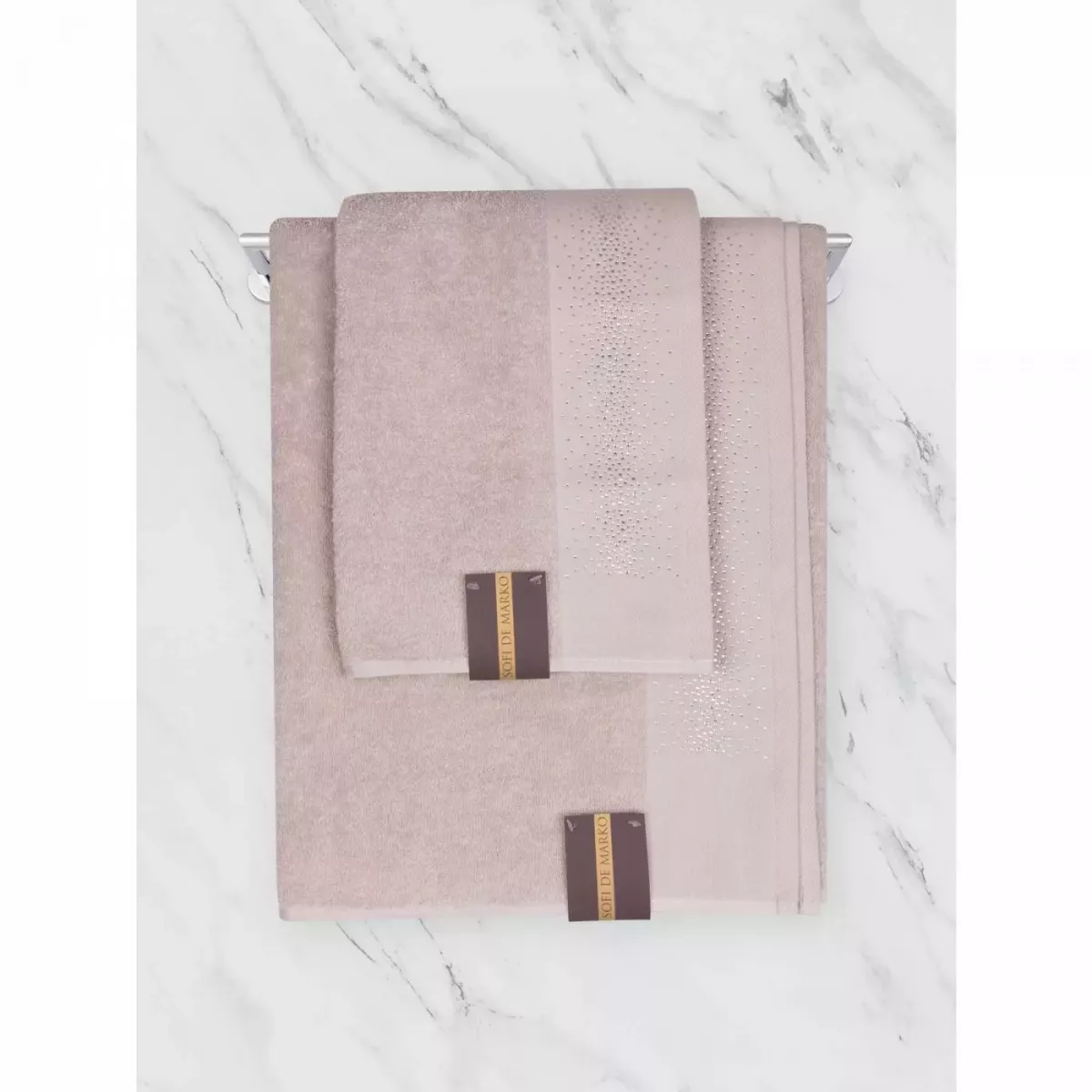 Махровое полотенце Sofi De Marko “Robin” (бежевый), 70x140