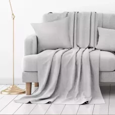 Покрывало Волшебная ночь "Рогожка" (пепельно-серый), 200х220