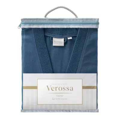 Халат “Verossa” унисекс Classic (темно-лазурный)