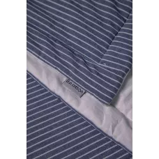 Комплект с одеялом DonCotton "Вареный хлопок" (полоса джинс), семейный