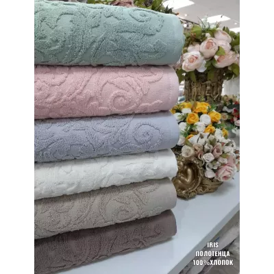 Махровое полотенце Sofi De Marko “Iris” (зеленое), 70x140