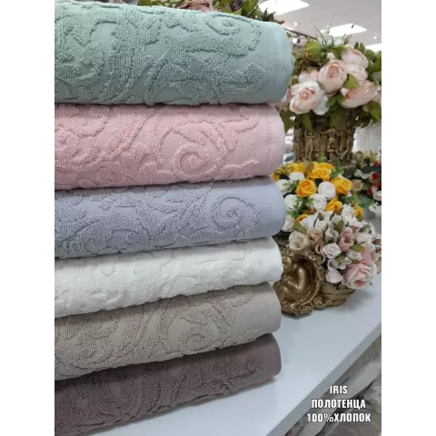 Махровое полотенце Sofi De Marko “Iris” (зеленое), 70x140