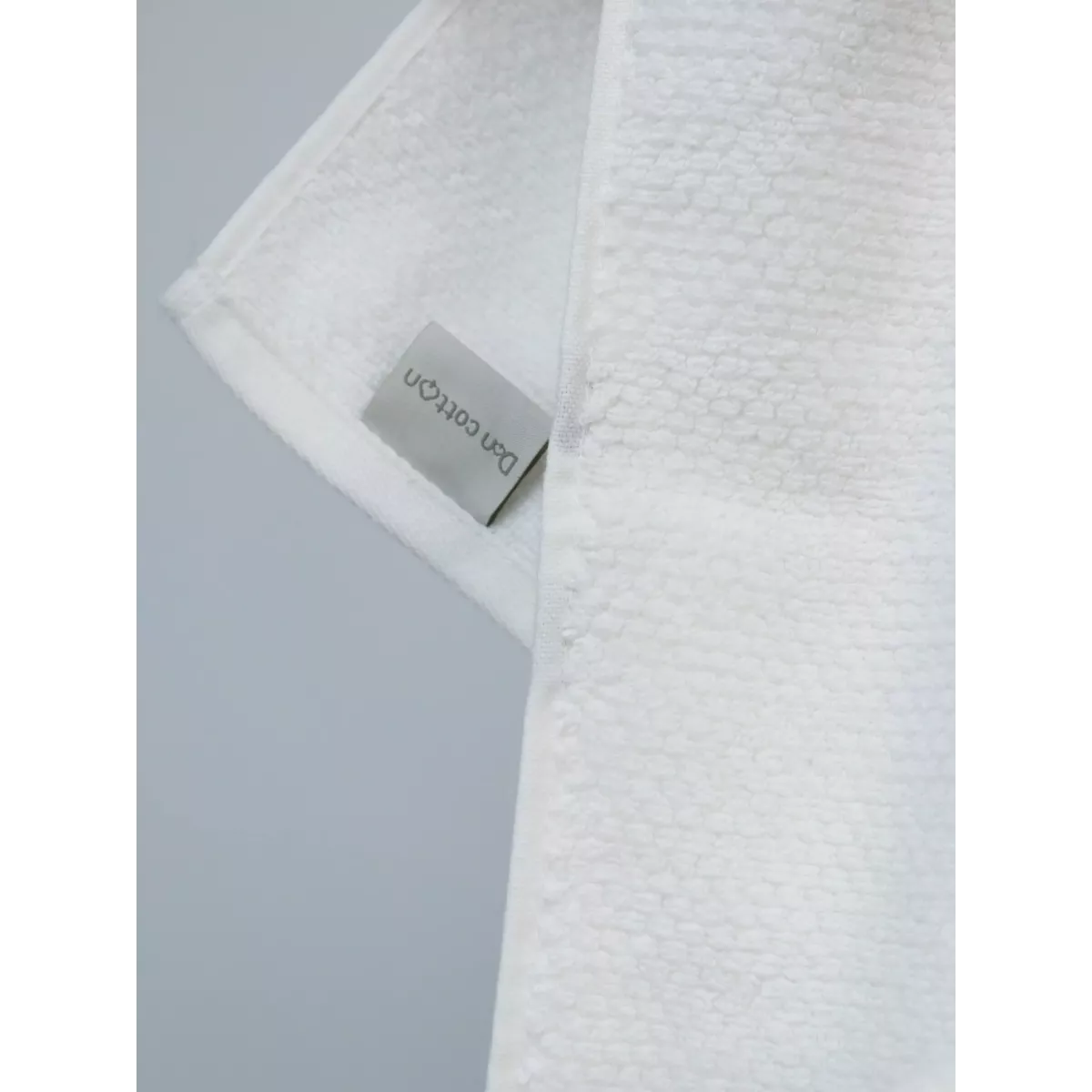 Махровое полотенце DonCotton “Lusso” (белый), 50х90