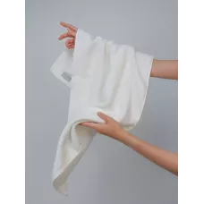 Махровое полотенце DonCotton “Lusso” (белый), 50х90