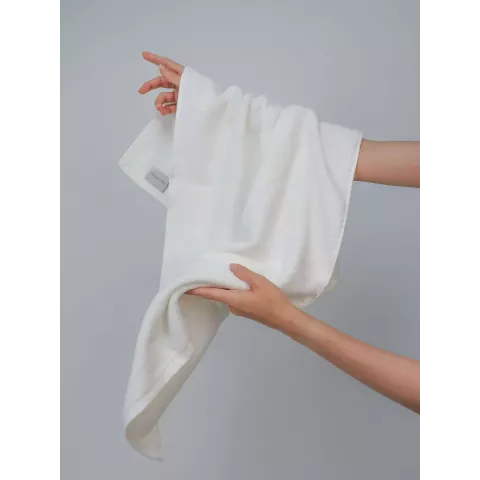 Махровое полотенце DonCotton “Lusso” (белый), 50х90