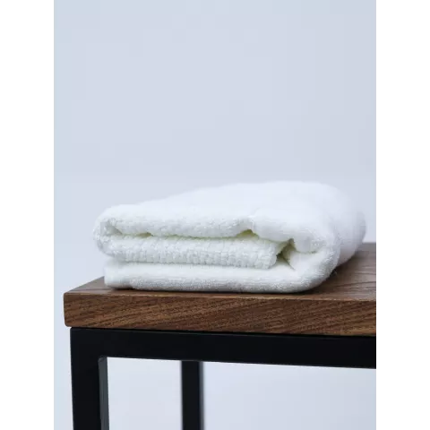 Махровое полотенце DonCotton “Lusso” (белый), 50х90