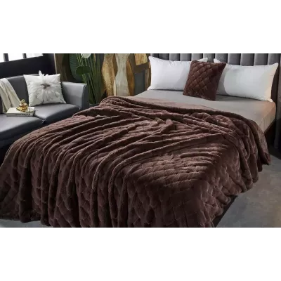 Плед-покрывало Sofi de Marko “Бернард” (шоколад), 160x220