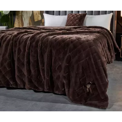 Плед-покрывало Sofi de Marko “Бернард” (шоколад), 160x220