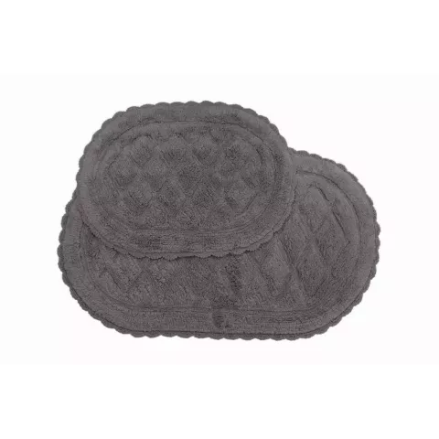 Набор ковриков для ванной Sofi De Marko “Kimberly” (антрацит), 60х100 и 50х70