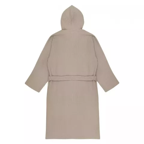 Халат вафельный с капюшоном Sofi de Marko “Naomi” (бежевый)