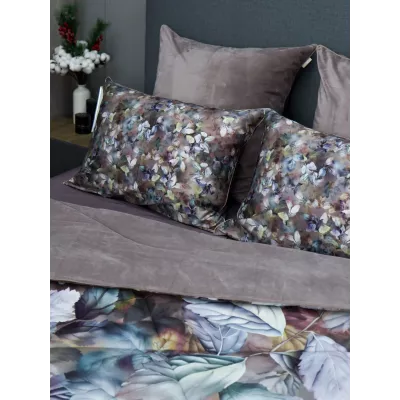 Комплект с одеялом KAZANOV.A “Вайнона” капучино (египетский хлопок-велюр), 1.5 спальный