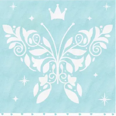 Полотенце махровое детское Облачко “Бабочка” (нежно-бирюзовое), 100х100