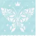Полотенце махровое детское Облачко “Бабочка” (нежно-бирюзовое), 100х100