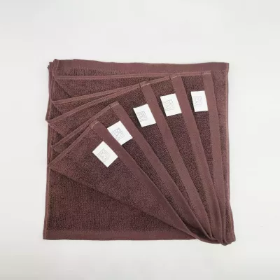 Комплект полотенец Sofi de marko “Бруна” (шоко), 30x30 (6 шт)
