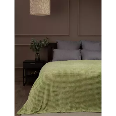 Плед Absolute Deco “Кубики” (зеленый), 200x220